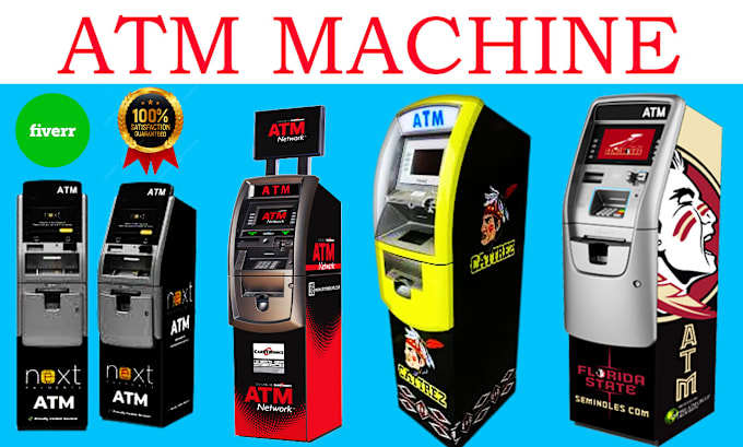 Gig Preview - Design professional atm machine, vending machine wrap design