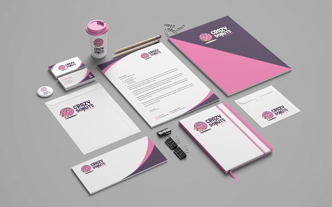 Gig Preview - Design business cards with complete branding stationery