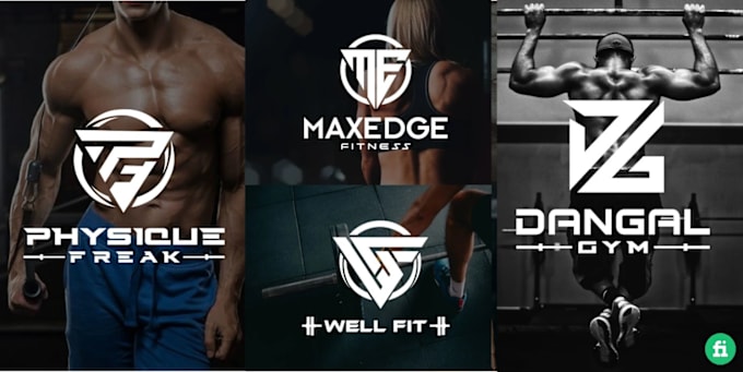 Gig Preview - Design sports gym health fitness and clothing brand logo or any graphic design