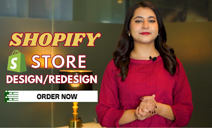 Gig Preview - Design, redesign shopify dropshipping store,  shopify website