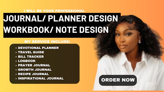 Gig Preview - Design prayer journal custom digital planner design printable KDP journal