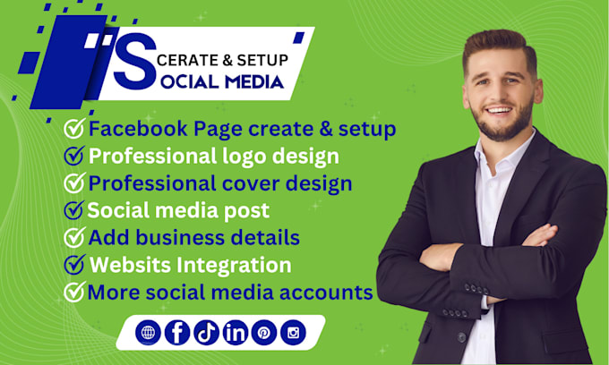 Bestseller - social media account create a set up facebook business page