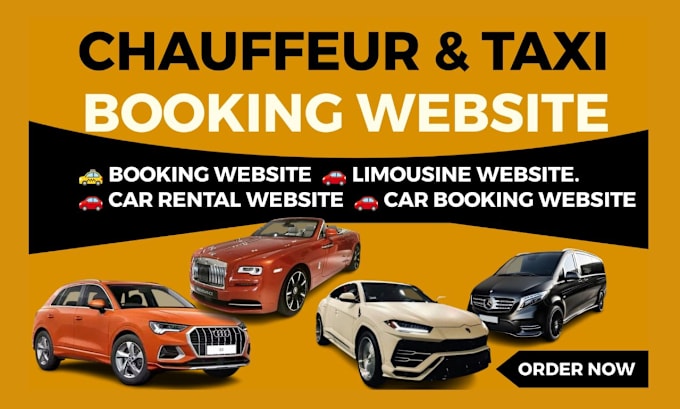 Gig Preview - Build taxi booking website chauffeur website limousine website car detailing