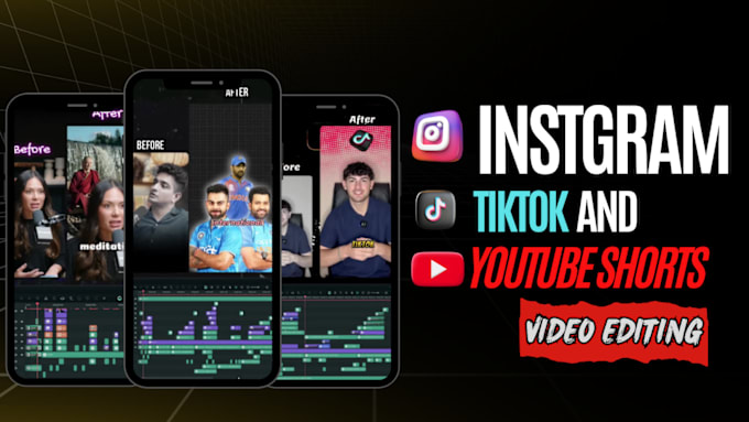 Gig Preview - Edit your reels, youtube shorts, and tiktok videos