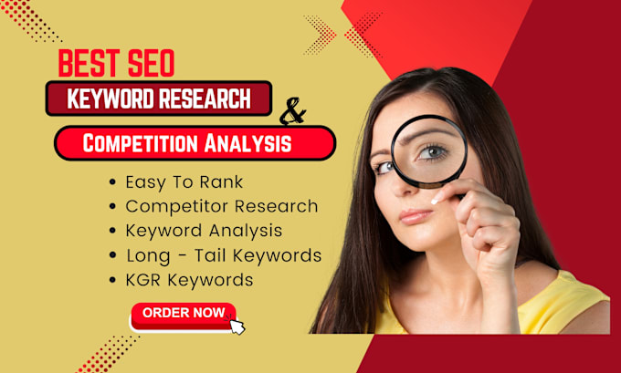 Gig Preview - Do keyword research and competitor analysis for your website