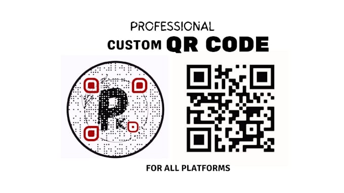 Gig Preview - Customize unique custom qr code qr code generator with logo for pamphlet