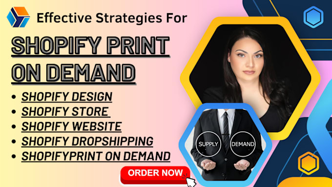 Gig Preview - Build print on demand shopify website design shopify store or dropshipping store