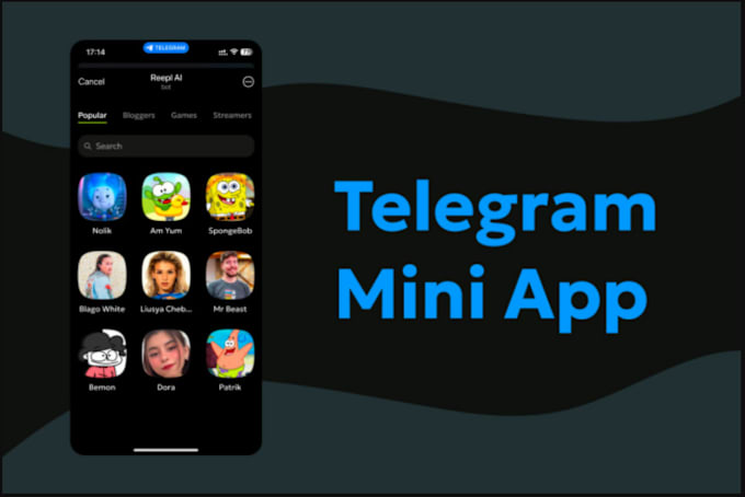 Gig Preview - Develop telegram mini app, mini game, clone games, hamster combat, telegram bot