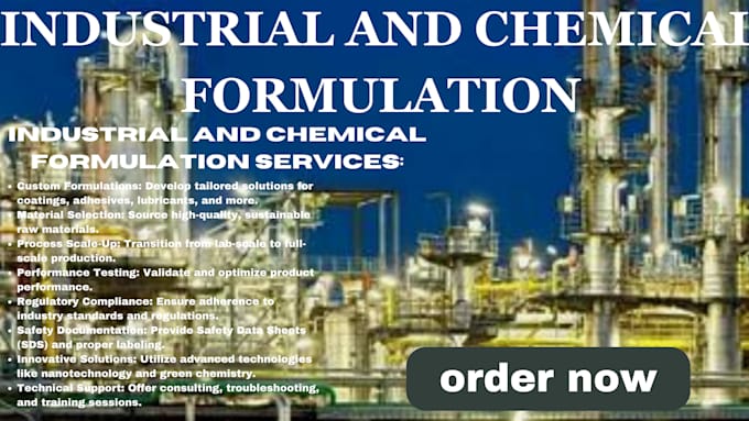 Gig Preview - Be your industrial and chemical reverse engineer and formula testing