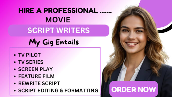 Gig Preview - Do short film movie scriptwriter screenwriting screenplay scriptwriter tv series