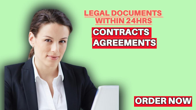 Gig Preview - Draft legal agreement, legal contract, and divorce petitions