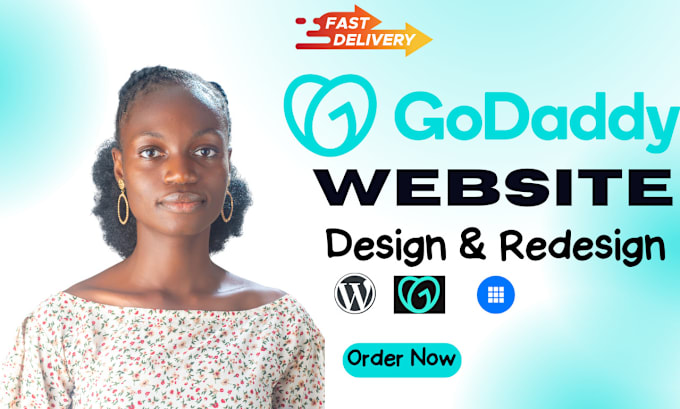 Gig Preview - Godaddy website design godaddy website redesign godaddy website design godaddy