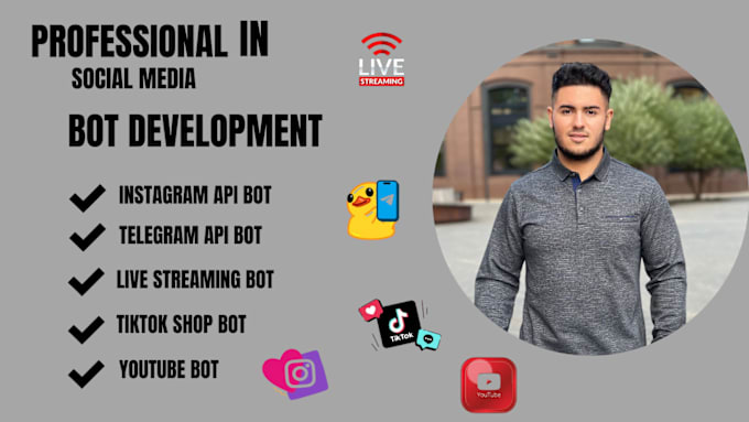 Gig Preview - Build tiktok bot, tiktok shop bot, tiktok affiliate bot, livestreaming bot