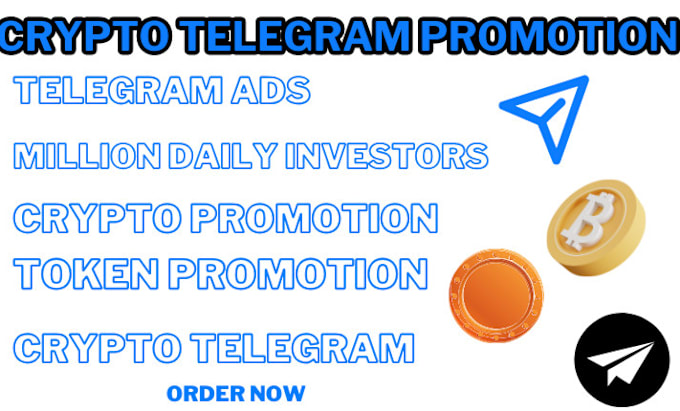 Gig Preview - Do crypto telegram promotion telegram ads, telegram marketing to 10x token sales