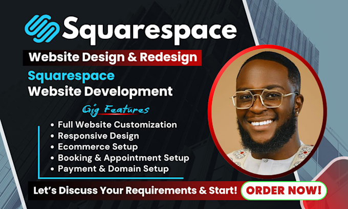 Gig Preview - Do squarespace website design and redesign, squarespace website development, SEO