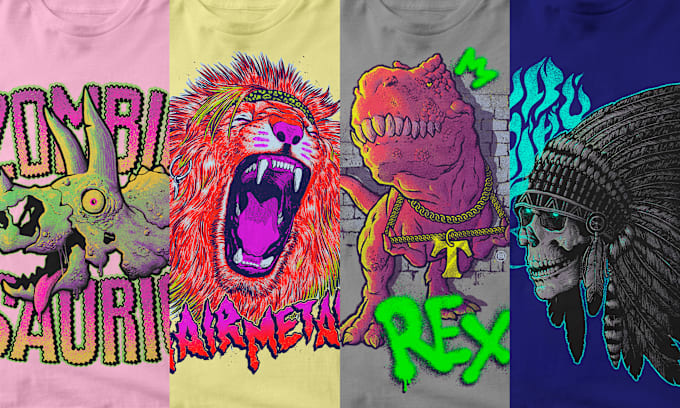 Gig Preview - Create a custom t shirt illustration per your request