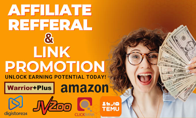 Gig Preview - Clickbank affiliate link promotion affiliate referral link promotion temu app