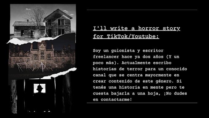 Bestseller - write a story for your youtube or tiktok horror channel