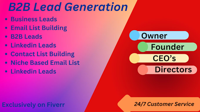 Gig Preview - Do targeted b2b lead generation and prospects list building