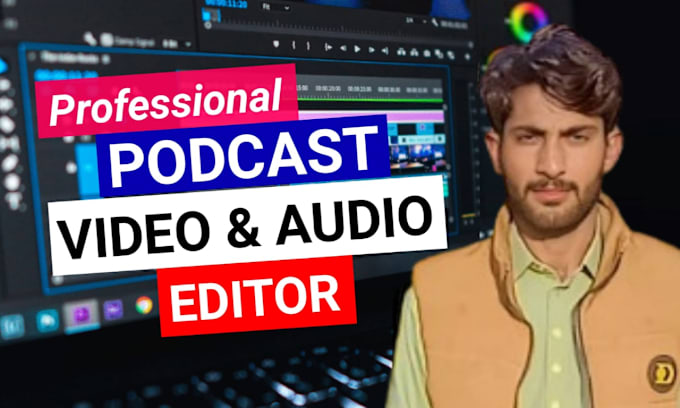 Gig Preview - Do podcast video editing and audio editing, zoom video, webinars and interviews