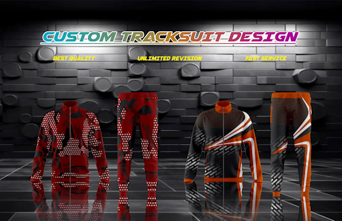 Gig Preview - Do custom tracksuit design or sublimation design