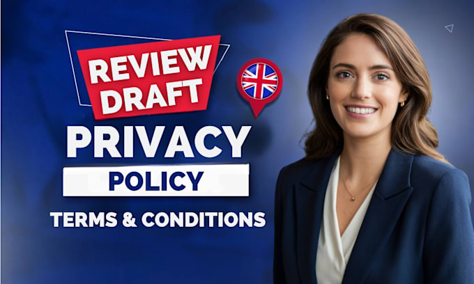 Gig Preview - Write terms and conditions, privacy policy, gdpr policy