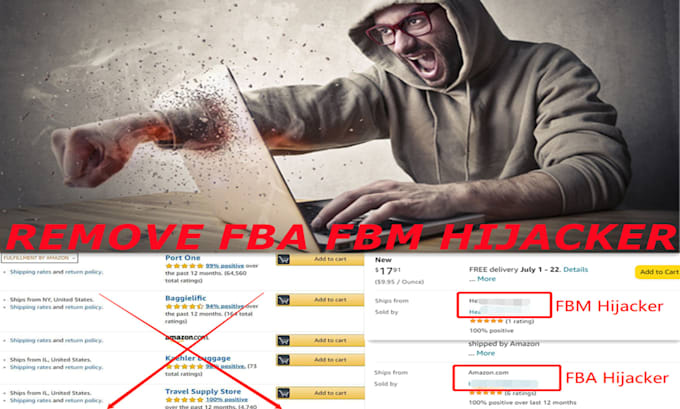 Bestseller - remove amazon fba fbm hijacker from your listing