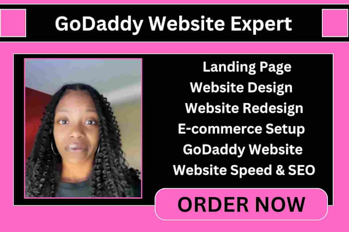 Gig Preview - Godaddy website godaddy website design godaddy redesign