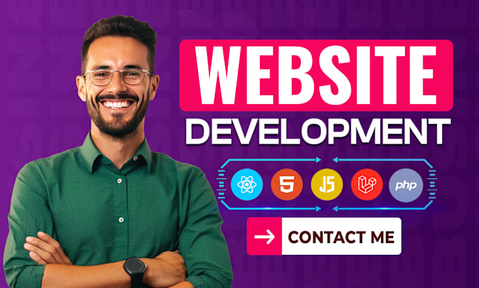 Gig Preview - Do website development as full stack web developer, PHP laravel HTML CSS react