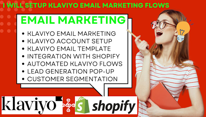 Gig Preview - Shopify klaviyo email marketing, sales funnel, abandon cart flows, pop form