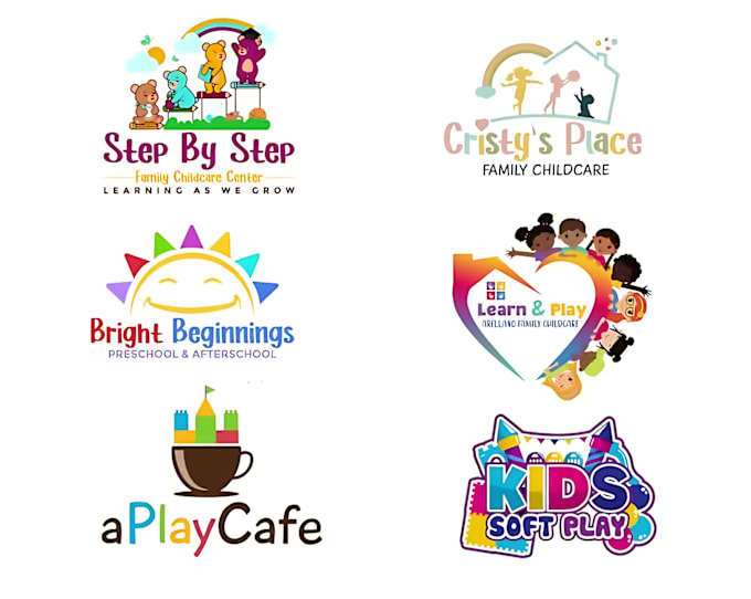 Gig Preview - Do modern childcare, daycare, kids, and children logo or any graphics design