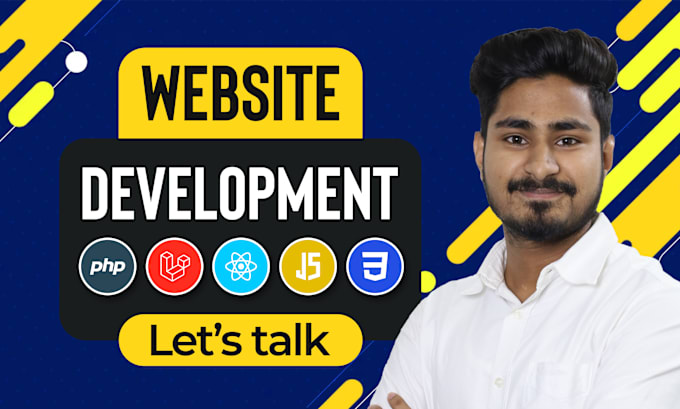 Gig Preview - Be full stack web developer software developer PHP laravel html react nodejs