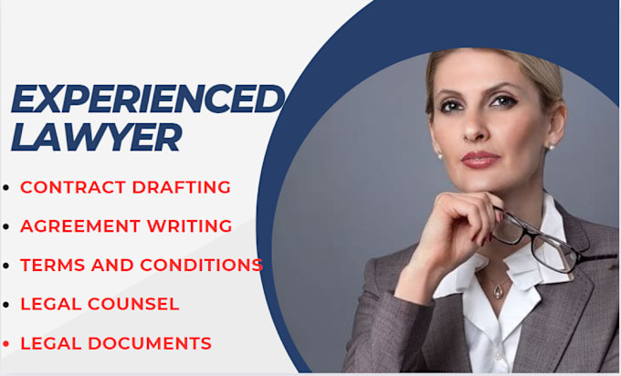 Gig Preview - Write legal contracts, agreements, mou, nda terms and condition, privacy policy