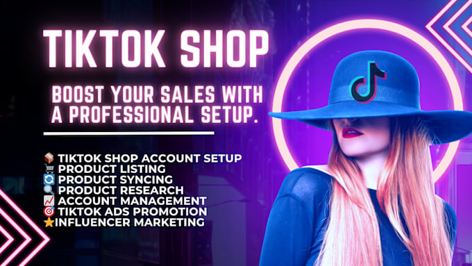 Gig Preview - Set up tiktok shop, manage tiktok affiliate marketing and tik tok shop ads