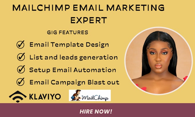 Gig Preview - Do email marketing champaign automation mailchimp email template design