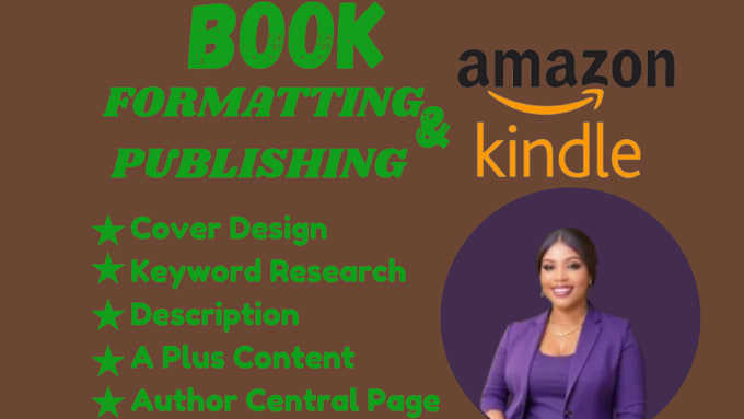 Gig Preview - Do amazon kdp book publishing,kindle publishing and kdp book formatting