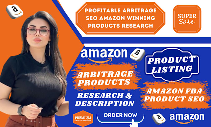 Gig Preview - Do amazon arbitrage winning products research, seo product listing amazon fba