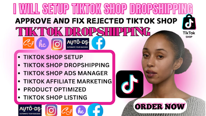 Gig Preview - Setup passive income tiktok shop sales tiktok shop sync to shopify  marketing