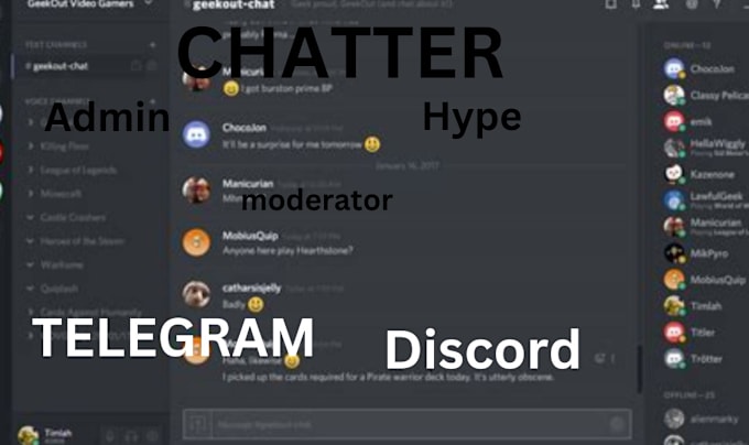 Bestseller - be your telegram, discord chat, community manager, chatter, moderator, admin