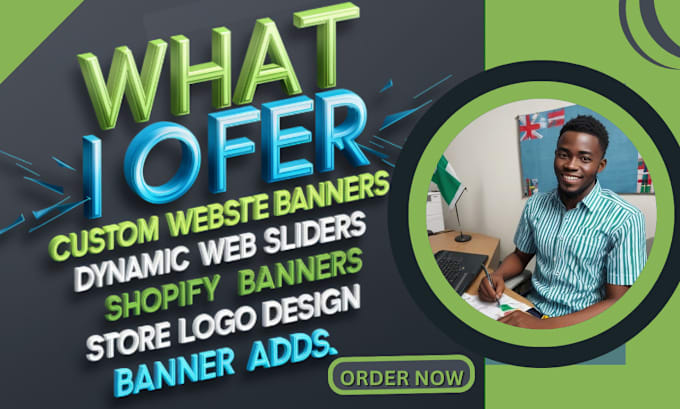 Bestseller - design website banner, web slider, store logo, web banner and shopify banner