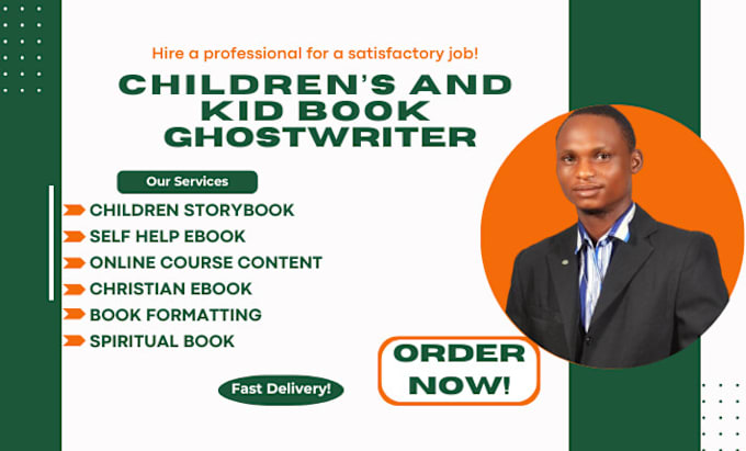 Gig Preview - Ghostwrite children story book kid stories for amazon kdp