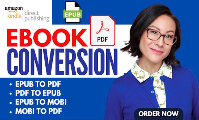 Gig Preview - Do ebook conversion, from PDF, epub, indesign, word, for kindle formatting