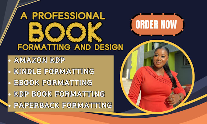 Gig Preview - Do book formatting for amazon kdp, self help ebook formatting and layout design