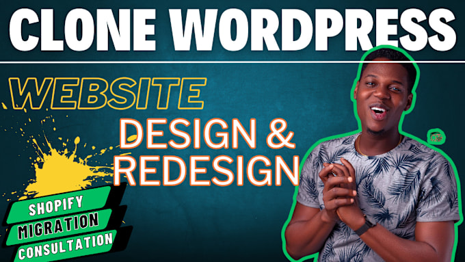 Gig Preview - Design, build, redesign, duplicate clone, wordpress website or wix to wordpress