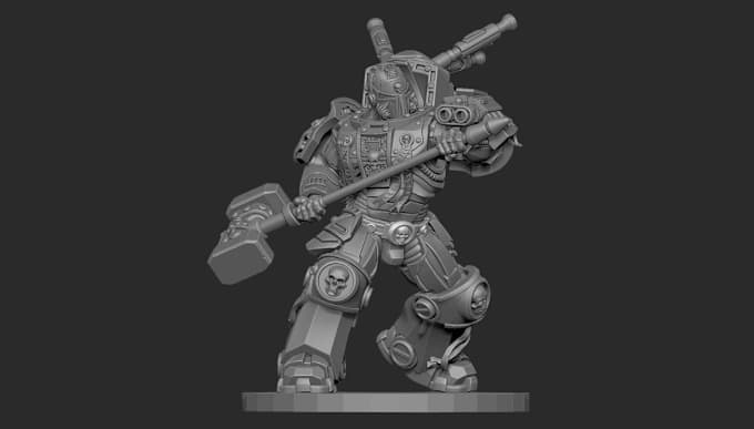 Gig Preview - Sculpt quality stl 3d model 3d miniature 3d figurine 3d prop dnd for 3d printing