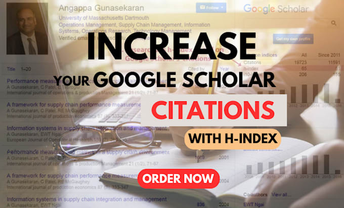 Gig Preview - Increase google scholar citation in a peer reviewed index journal