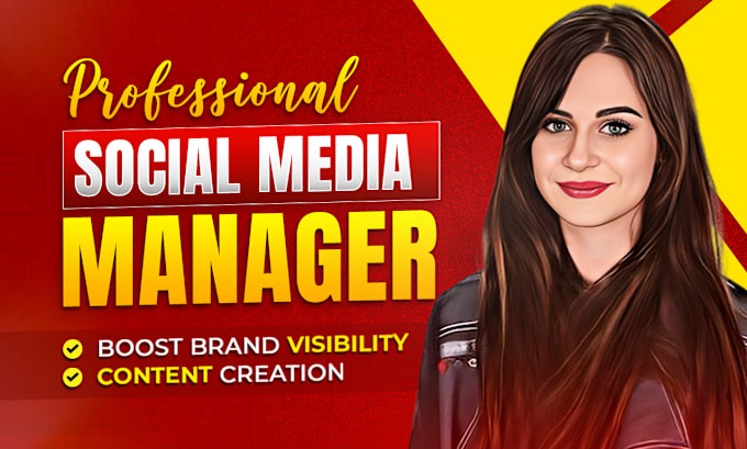 Gig Preview - Be your social media marketing manager and content creator