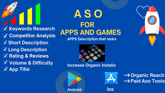 Bestseller - be your aso expert and do great app descriptions for google play app store