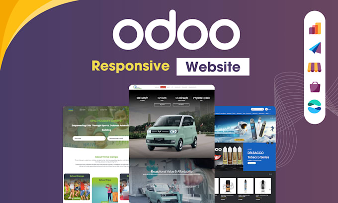 Gig Preview - Develop responsive odoo website, dynamic odoo themes