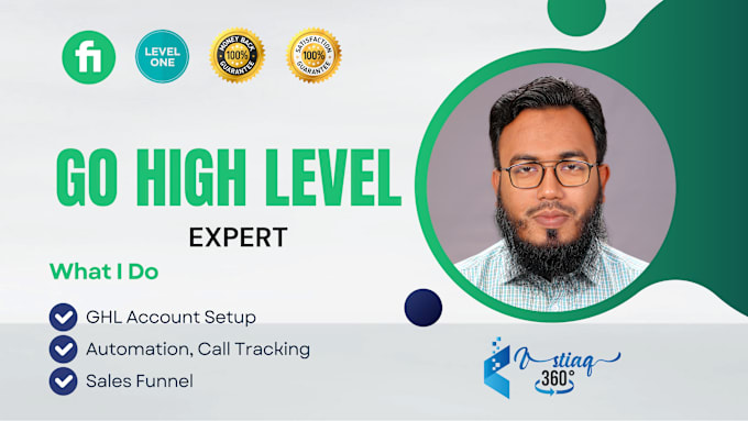 Gig Preview - Go high level website design, automation, sales funnel